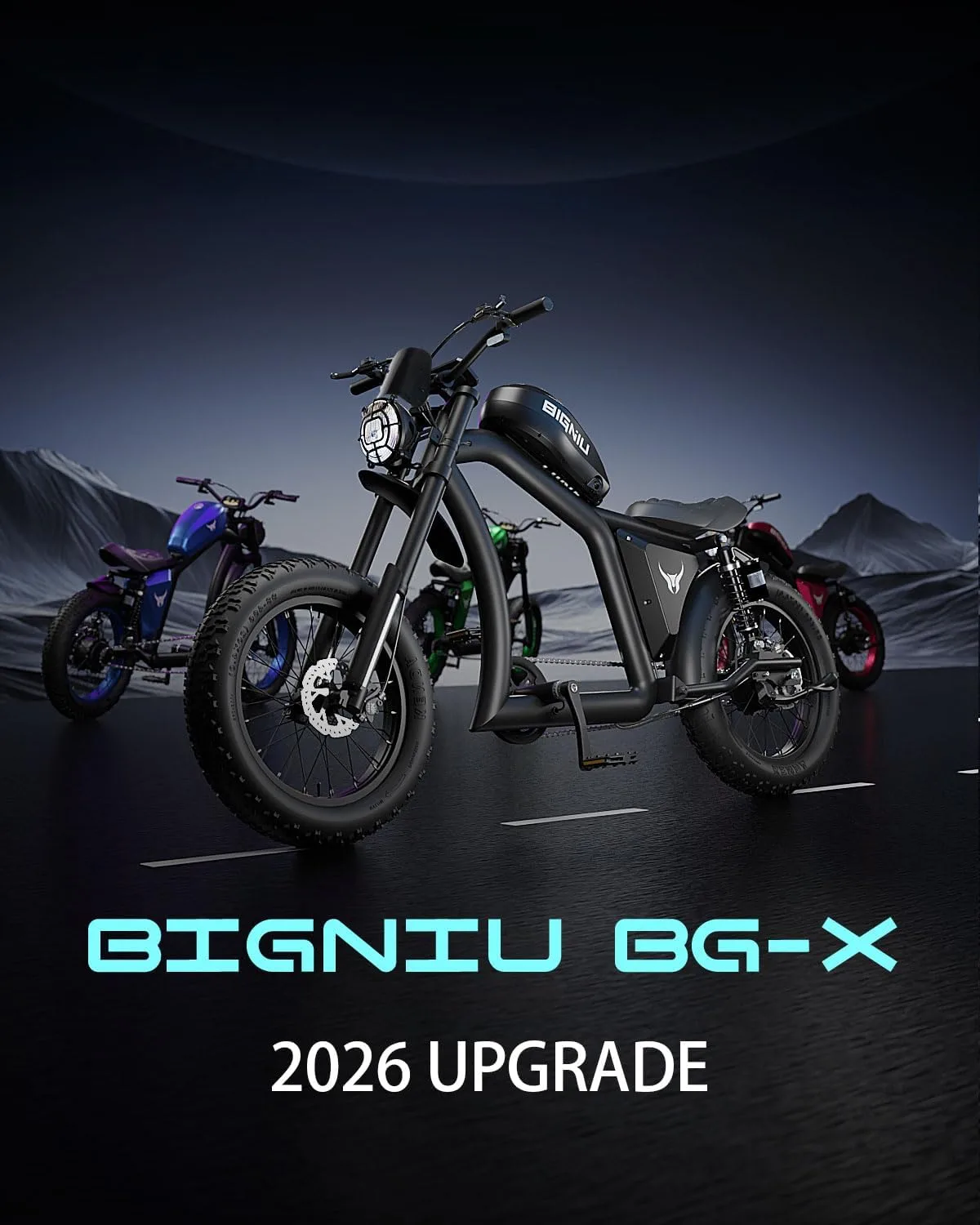 BIGNIU BG-X Electric Bike, 1500W Brushless Motor, Windshield